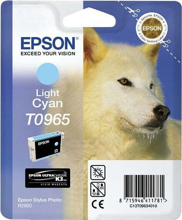 Epson - Cartuccia ink - Ciano chiaro - T0965 - C13T09654010 - 11 4ml Elettronica/Informatica/Stampanti e accessori/Accessori per stampanti a inchiostro e laser/Cartucce d'inchiostro Eurocartuccia - Pavullo, Commerciovirtuoso.it