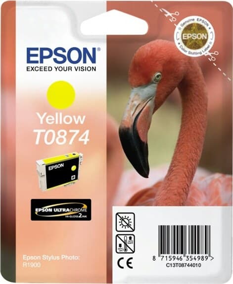 Epson - Cartuccia ink - Giallo - T0874 - C13T08744010 - 11 4ml Elettronica/Informatica/Stampanti e accessori/Accessori per stampanti a inchiostro e laser/Cartucce d'inchiostro Eurocartuccia - Pavullo, Commerciovirtuoso.it