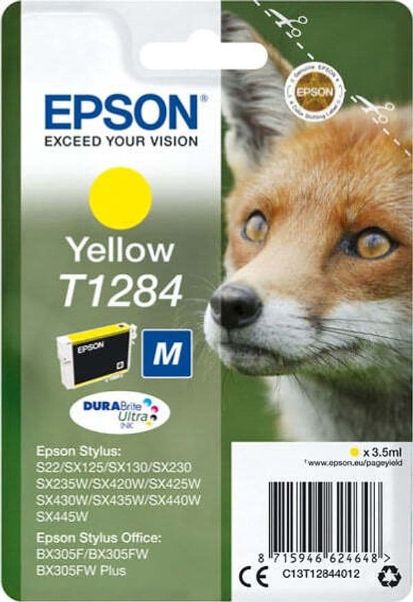 Epson - Cartuccia ink - Giallo - T1284 - C13T12844012 - 3 5ml Elettronica/Informatica/Stampanti e accessori/Accessori per stampanti a inchiostro e laser/Cartucce d'inchiostro Eurocartuccia - Pavullo, Commerciovirtuoso.it