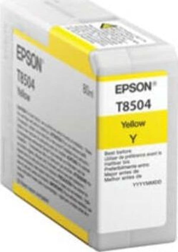 Epson - Cartuccia ink - Giallo - T8504 - C13T850400 - 80ml Elettronica/Informatica/Stampanti e accessori/Accessori per stampanti a inchiostro e laser/Cartucce d'inchiostro Eurocartuccia - Pavullo, Commerciovirtuoso.it