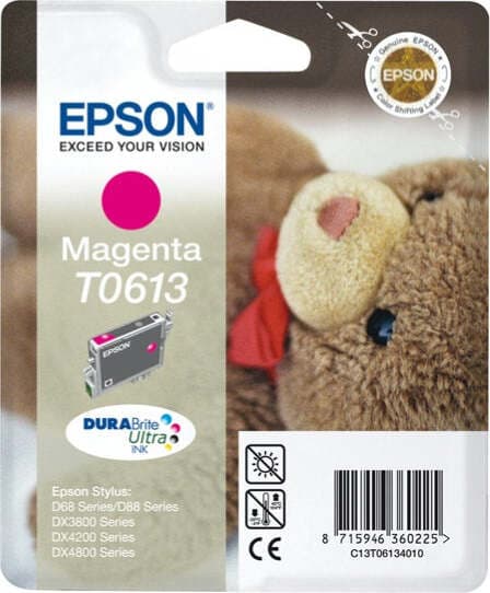 Epson - Cartuccia ink - Magenta - T0613 - C13T06134010 - 8ml Elettronica/Informatica/Stampanti e accessori/Accessori per stampanti a inchiostro e laser/Cartucce d'inchiostro Eurocartuccia - Pavullo, Commerciovirtuoso.it