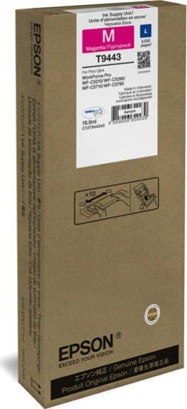 Epson - Cartuccia ink - Magenta - T9443 - C13T944340 - 19 9ml Elettronica/Informatica/Stampanti e accessori/Accessori per stampanti a inchiostro e laser/Cartucce d'inchiostro Eurocartuccia - Pavullo, Commerciovirtuoso.it