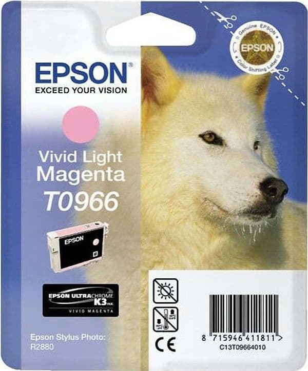 Epson - Cartuccia ink - Magenta chiaro - T0966 - C13T09664010 - 11 4ml Elettronica/Informatica/Stampanti e accessori/Accessori per stampanti a inchiostro e laser/Cartucce d'inchiostro Eurocartuccia - Pavullo, Commerciovirtuoso.it