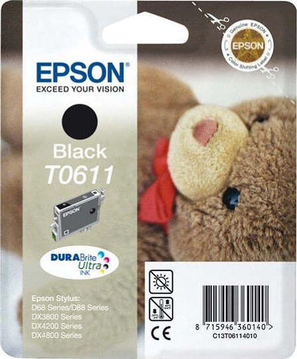 Epson - Cartuccia ink - Nero - T0611 - C13T06114010 - 8ml Elettronica/Informatica/Stampanti e accessori/Accessori per stampanti a inchiostro e laser/Cartucce d'inchiostro Eurocartuccia - Pavullo, Commerciovirtuoso.it