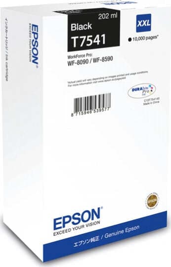 Epson - Cartuccia ink - Nero - T7541 - C13T754140 - 202ml Elettronica/Informatica/Stampanti e accessori/Accessori per stampanti a inchiostro e laser/Cartucce d'inchiostro Eurocartuccia - Pavullo, Commerciovirtuoso.it