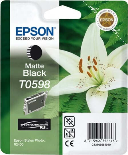 Epson - Cartuccia ink - Nero opaco - T0598 - C13T05984010 - 13ml Elettronica/Informatica/Stampanti e accessori/Accessori per stampanti a inchiostro e laser/Cartucce d'inchiostro Eurocartuccia - Pavullo, Commerciovirtuoso.it