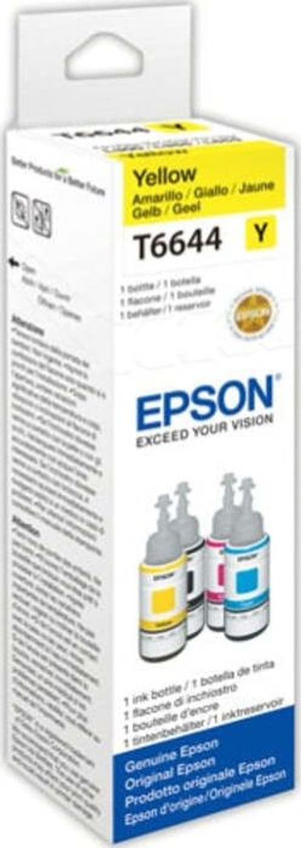 Epson - Flacone - Giallo - T6644 - C13T664440 - 70ml Elettronica/Informatica/Stampanti e accessori/Accessori per stampanti a inchiostro e laser/Cartucce d'inchiostro Eurocartuccia - Pavullo, Commerciovirtuoso.it