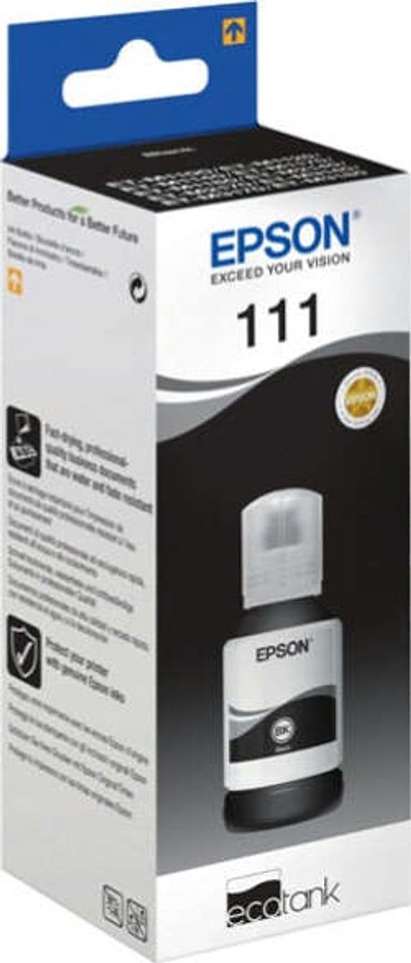 Epson - Tanica - 111 - Nero - C13T03M140 - 120ml Elettronica/Informatica/Stampanti e accessori/Accessori per stampanti a inchiostro e laser/Cartucce d'inchiostro Eurocartuccia - Pavullo, Commerciovirtuoso.it