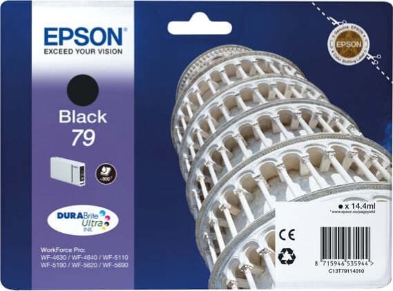 Epson - Tanica - 79 - Nero - C13T79114010 - 14 4ml Elettronica/Informatica/Stampanti e accessori/Accessori per stampanti a inchiostro e laser/Cartucce d'inchiostro Eurocartuccia - Pavullo, Commerciovirtuoso.it
