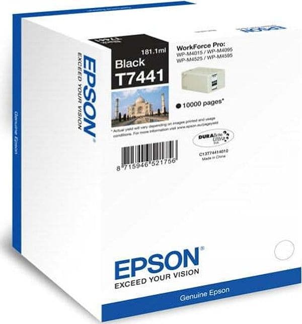 Epson - Tanica - Nero - T7441 - C13T74414010 - 181 1ml Elettronica/Informatica/Stampanti e accessori/Accessori per stampanti a inchiostro e laser/Cartucce d'inchiostro Eurocartuccia - Pavullo, Commerciovirtuoso.it