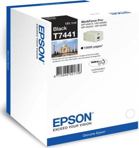 Epson - Tanica - Nero - T7441 - C13T74414010 - 181 1ml Elettronica/Informatica/Stampanti e accessori/Accessori per stampanti a inchiostro e laser/Cartucce d'inchiostro Eurocartuccia - Pavullo, Commerciovirtuoso.it