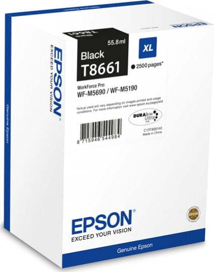 Epson - Tanica - Nero - T8661 - C13T866140 - 55 8ml Elettronica/Informatica/Stampanti e accessori/Accessori per stampanti a inchiostro e laser/Cartucce d'inchiostro Eurocartuccia - Pavullo, Commerciovirtuoso.it