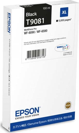 Epson - Tanica - Nero - T9081 - C13T908140 - 100ml Elettronica/Informatica/Stampanti e accessori/Accessori per stampanti a inchiostro e laser/Cartucce d'inchiostro Eurocartuccia - Pavullo, Commerciovirtuoso.it