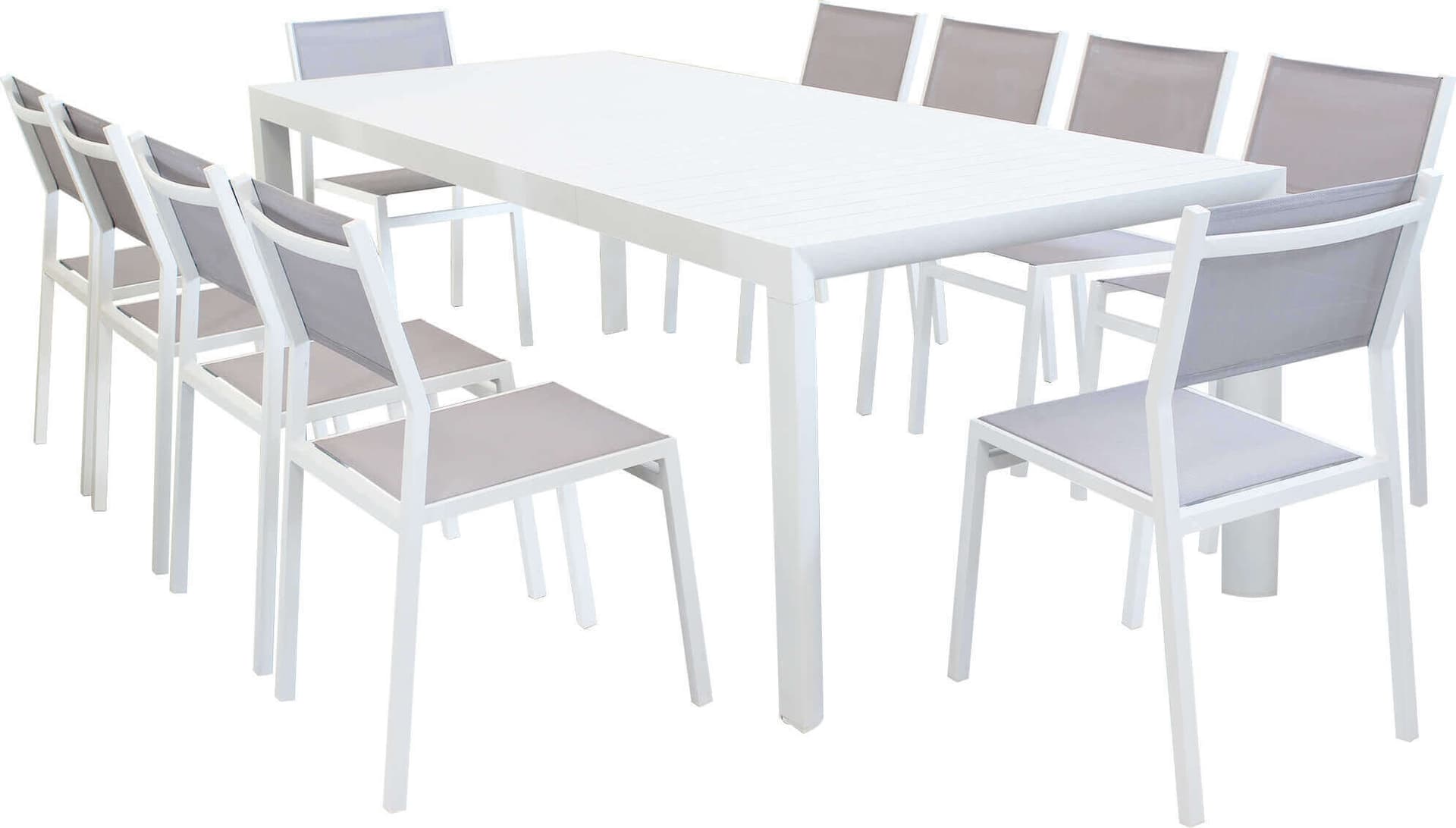 EQUITATUS---set-tavolo-in-alluminio-cm-180/240x100x75-h-con-10-sedute-Bianco-Milani-Home