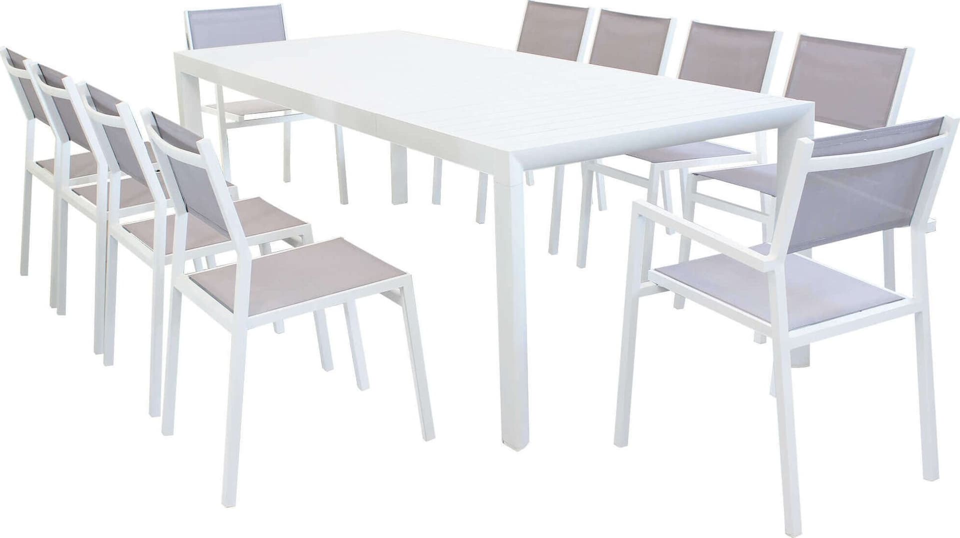 EQUITATUS---set-tavolo-in-alluminio-cm-180/240x100x75-h-con-10-sedute-Bianco-Milani-Home