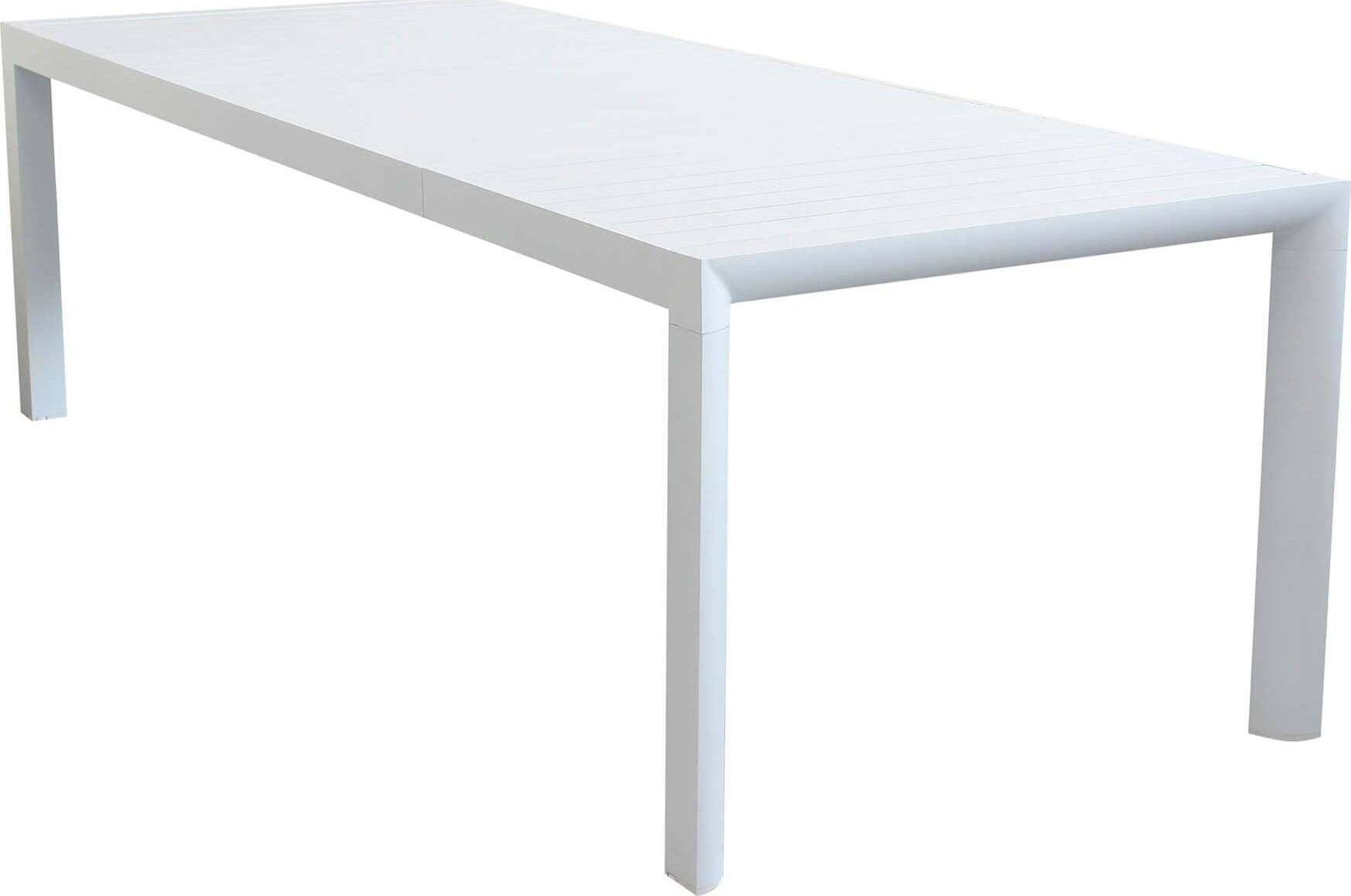 EQUITATUS---tavolo-da-giardino-allungabile-in-alluminio-160/240x100-Bianco-Milani-Home