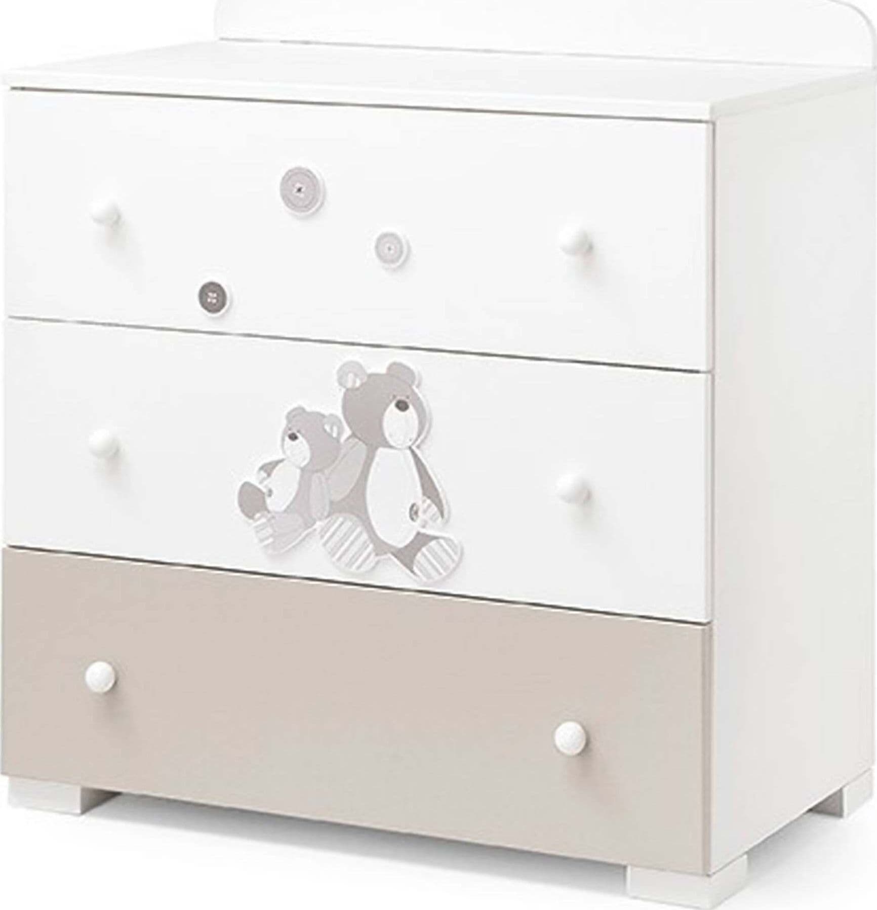 Erbesi Cassettiera da Cameretta Lilo & Giò Comò Beige e Bianco Cassettiera 3 Cassetti Piedini antigraffio Prima infanzia/Cameretta/Mobili cameretta/Cassettiere Mondo Bimbo - Bagnara Calabra, Commerciovirtuoso.it