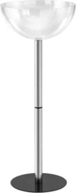 Espositore da terra con 1 semisfera contenitore - D 50 cm - altezza 96 cm - Tecnostyl Cancelleria e prodotti per ufficio/Archivio ufficio e accessori per scrivania/Accessori da scrivania e archiviazione/Portabrochure Eurocartuccia - Pavullo, Commerciovirtuoso.it