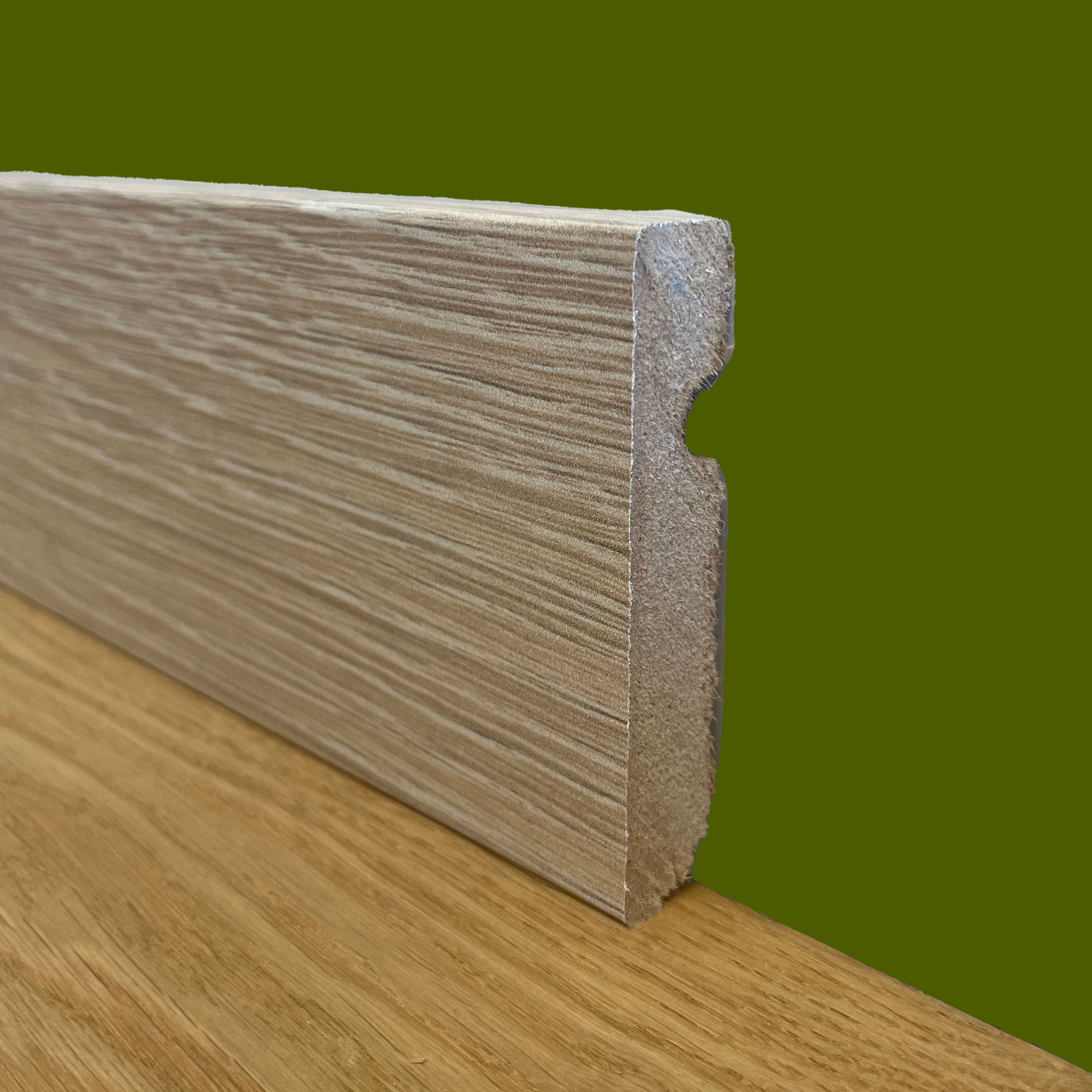 ***MEGA STOCK *** 55ml di BATTISCOPA Quadro in Fibra di legno 80x16 DECAPE' - Eternal Parquet