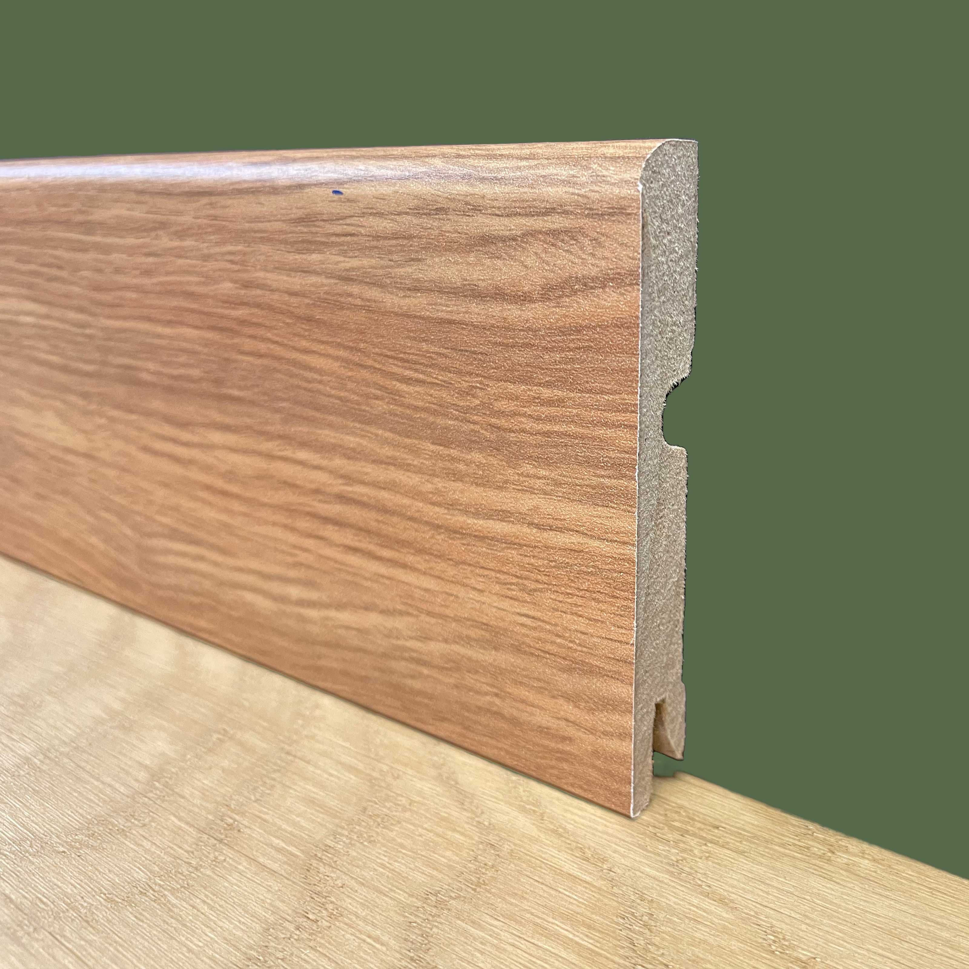 ***MEGA STOCK al metro lineare*** BATTISCOPA PASSACAVO BC in Fibra di legno 95X14 ROVERE GOLD - Eternal Parquet