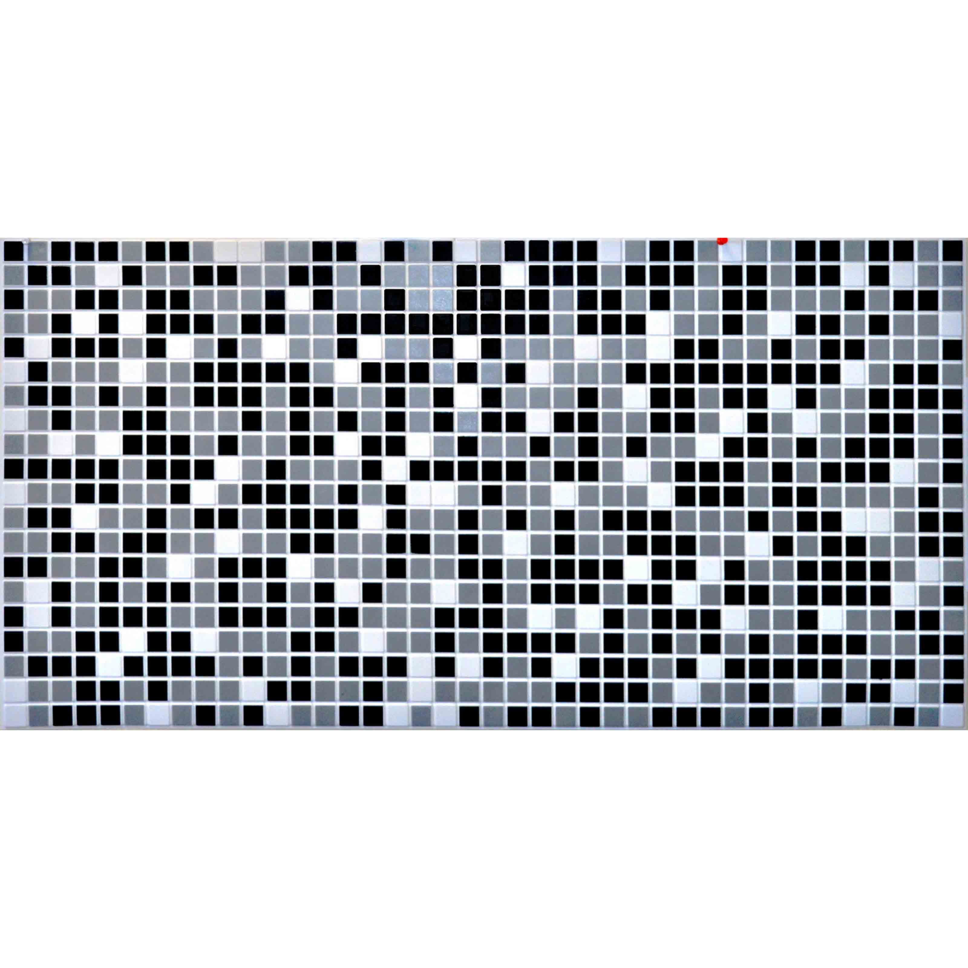 Pannelli 3D Rivestimento a parete in PVC effetto MOSAICO GRIGIO NERO Realistici e isolanti. - Eternal Parquet