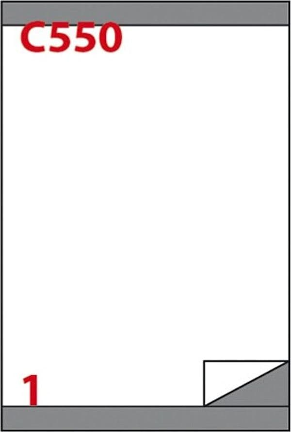 Etichetta adesiva C550 - permanente - 210x280 mm - 1 etichetta per foglio - bianco - Markin - scatola 100 fogli A4 Cancelleria e prodotti per ufficio/Archivio ufficio e accessori per scrivania/Etichette divisori per schedario e timbri/Etichette ed etichette adesive/Etichette per stampanti Eurocartuccia - Pavullo, Commerciovirtuoso.it