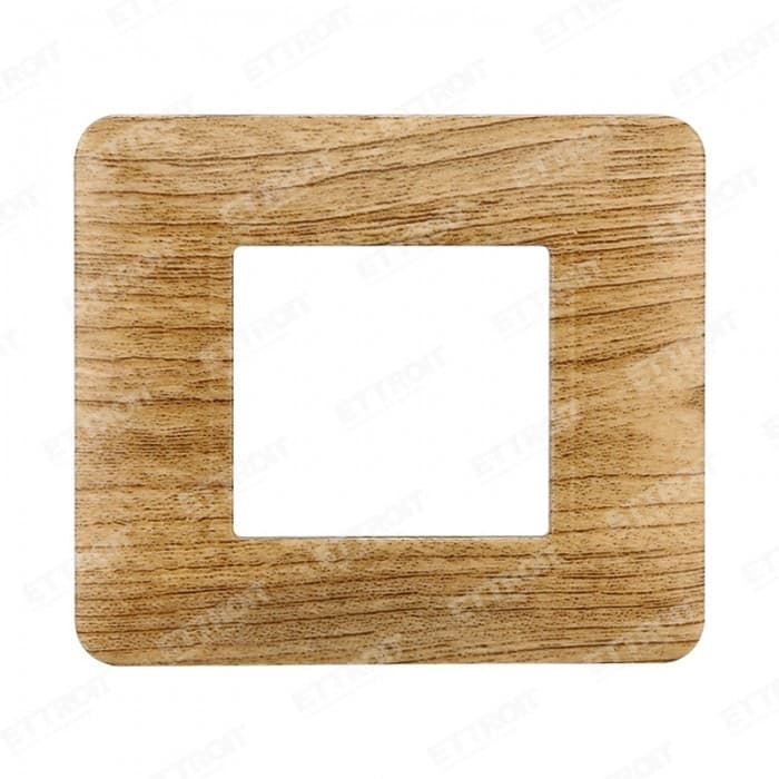 ETTROIT PLACCA PLASTICA 2P LEGNO SCURO compatibile matix bticino| MT83205 Fai da te/Materiale elettrico/Placche/Placche per prese Zencoccostore - Formia, Commerciovirtuoso.it