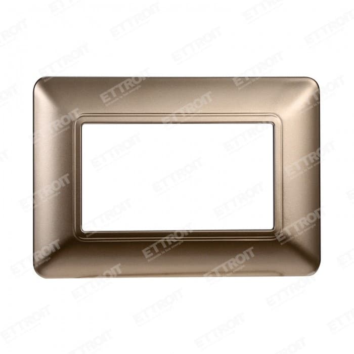 ETTROIT PLACCA PLASTICA 3P BRONZO compatibile matix bticino| MT83310