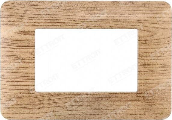 ETTROIT PLACCA PLASTICA 3P LEGNO CHIARO compatibile matix bticino| MT83304 Fai da te/Materiale elettrico/Placche/Placche per prese Zencoccostore - Formia, Commerciovirtuoso.it