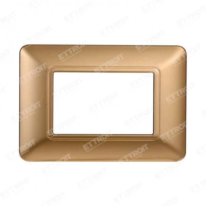 ETTROIT PLACCA PLASTICA 3P ORO compatibile matix bticino| MT83311
