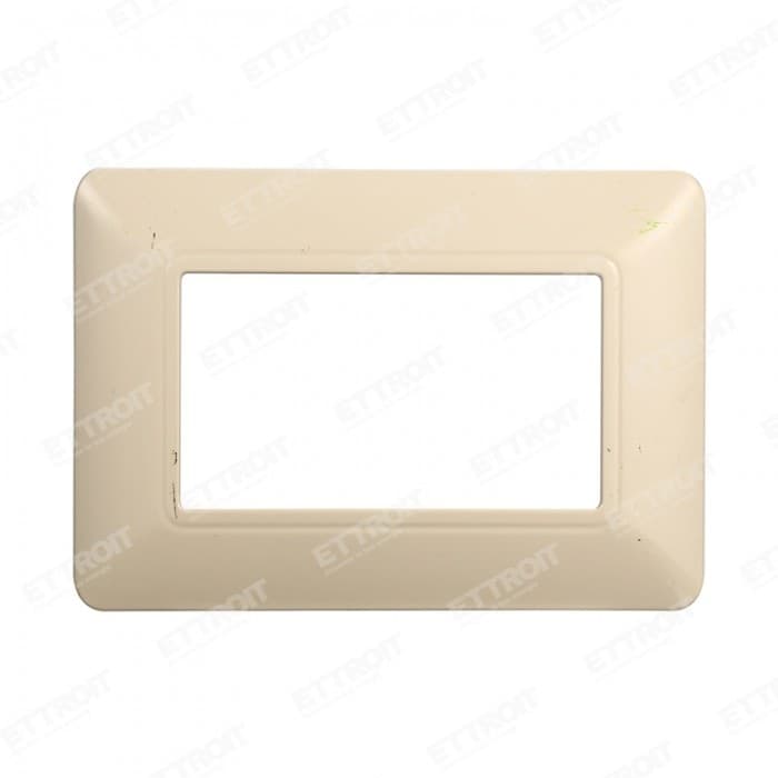 ETTROIT PLACCA PLASTICA 3P SABBIA compatibile matix bticino| MT83309