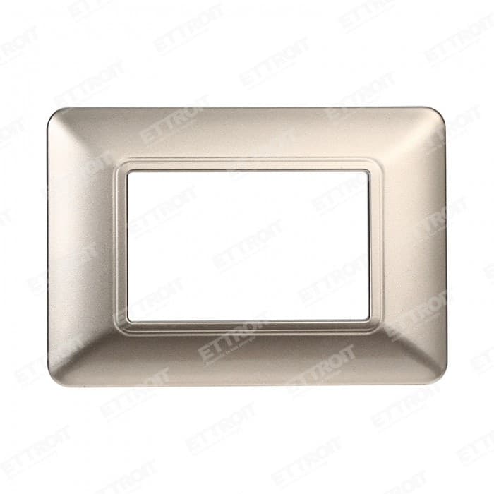 ETTROIT PLACCA PLASTICA 3P TITANIO compatibile matix bticino| MT83308 Fai da te/Materiale elettrico/Placche/Placche per prese Zencoccostore - Formia, Commerciovirtuoso.it