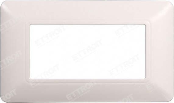 ETTROIT PLACCA PLASTICA 4P BIANCA compatibile matix bticino| MT83401 Fai da te/Materiale elettrico/Placche/Placche per prese Zencoccostore - Formia, Commerciovirtuoso.it