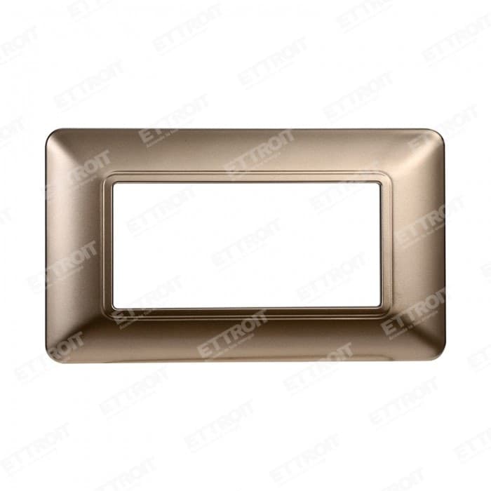 ETTROIT PLACCA PLASTICA 4P BRONZO compatibile matix bticino| MT83410 Fai da te/Materiale elettrico/Placche/Placche per prese Zencoccostore - Formia, Commerciovirtuoso.it