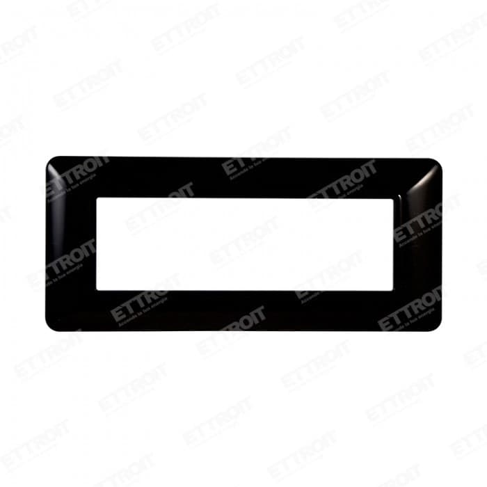 ETTROIT PLACCA PLASTICA 6P NERO compatibile matix bticino| MT83602
