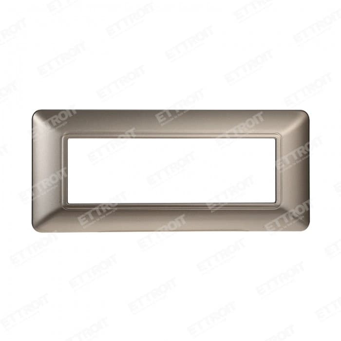 ETTROIT PLACCA PLASTICA 6P TITANIO compatibile matix bticino| MT83608 Fai da te/Materiale elettrico/Placche/Placche per prese Zencoccostore - Formia, Commerciovirtuoso.it