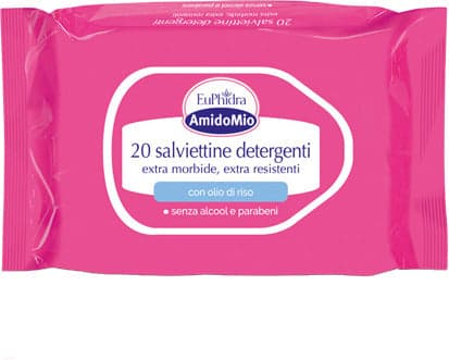 Euphidra AmidoMio salviettine detergenti umidificate ad azione emolliente e rinfrescante 20 salviettine in Salviette detergenti Clubfarma - Melilli, commercioVirtuoso.it