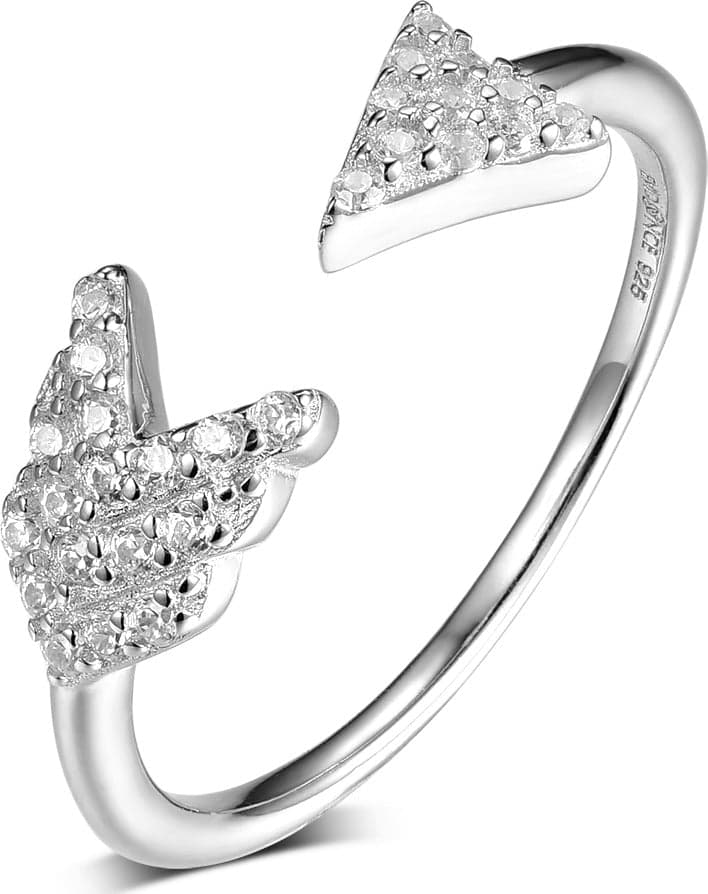Evideence-Anello-Donna-argento-925-rodio-zirconi-bianchi-misura-regolabile