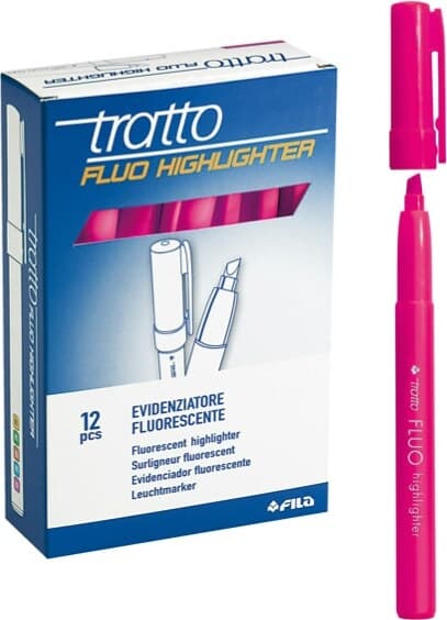 Evidenziatore fluo Highlighter - punta a scalpello - rora - Tratto - conf. 12 pezzi Cancelleria e prodotti per ufficio/Penne matite scrittura e correzione/Marcatori ed evidenziatori/Marcatori cancellabili a secco e liquidi Eurocartuccia - Pavullo, Commerciovirtuoso.it