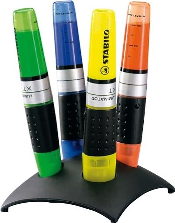Evidenziatore Stabilo Luminator - punta a scalpello - tratto 2 0-5 0mm - set 4 colori - Stabilo Cancelleria e prodotti per ufficio/Penne matite scrittura e correzione/Marcatori ed evidenziatori/Marcatori cancellabili a secco e liquidi Eurocartuccia - Pavullo, Commerciovirtuoso.it