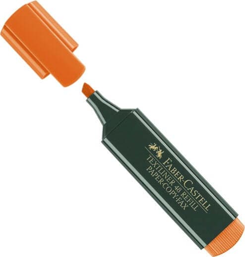 Evidenziatore Textliner 48 - punta di 3 differenti larghezze: 5 0-3 0-1 0mm - arancio - Faber Castell Cancelleria e prodotti per ufficio/Penne matite scrittura e correzione/Marcatori ed evidenziatori/Marcatori cancellabili a secco e liquidi Eurocartuccia - Pavullo, Commerciovirtuoso.it