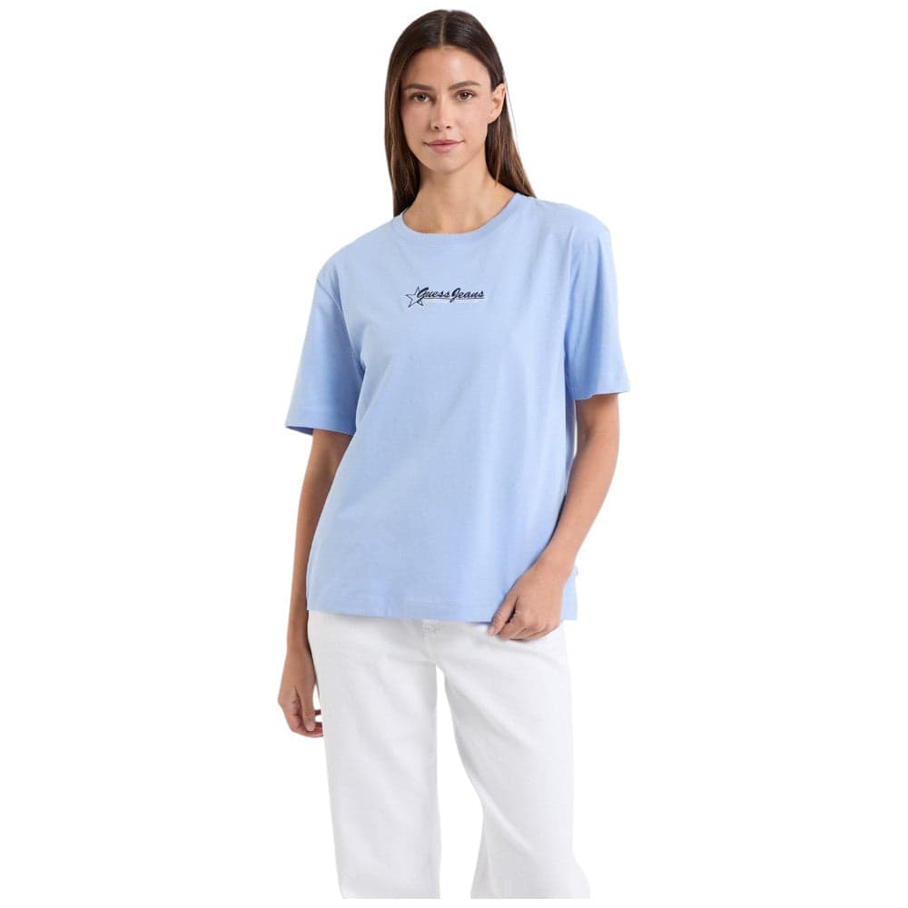 Guess Jeans t-shirt celeste W5RI48 K8HM0 G7CP T-shirt Guess Jeans