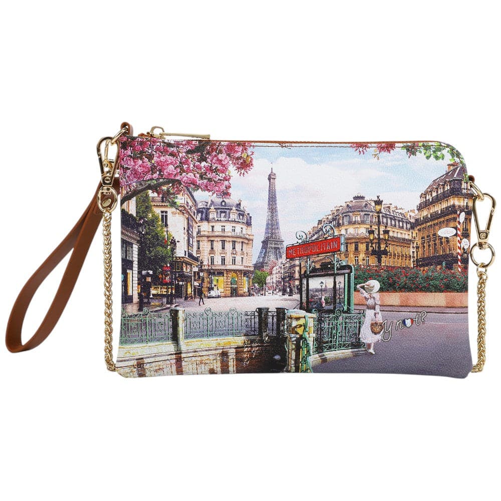 YNot clutch tracolla piatta stampa Emily in Paris YES384S5 Borse YNot