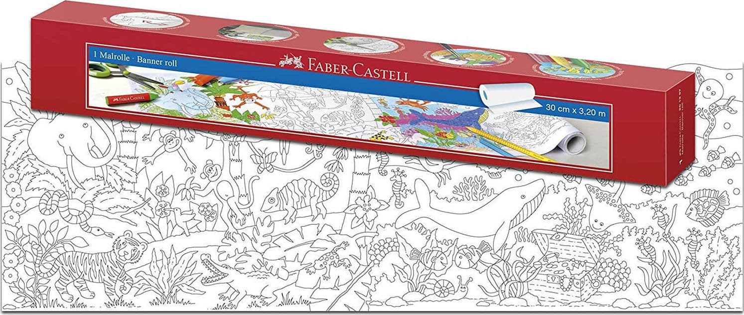 FABER CASTELL 201397 Rotolo Adesivo da Colorare, 3.2 mt in Blocchi e libri da disegno Cartoleria Soluzione - Milazzo, commercioVirtuoso.it