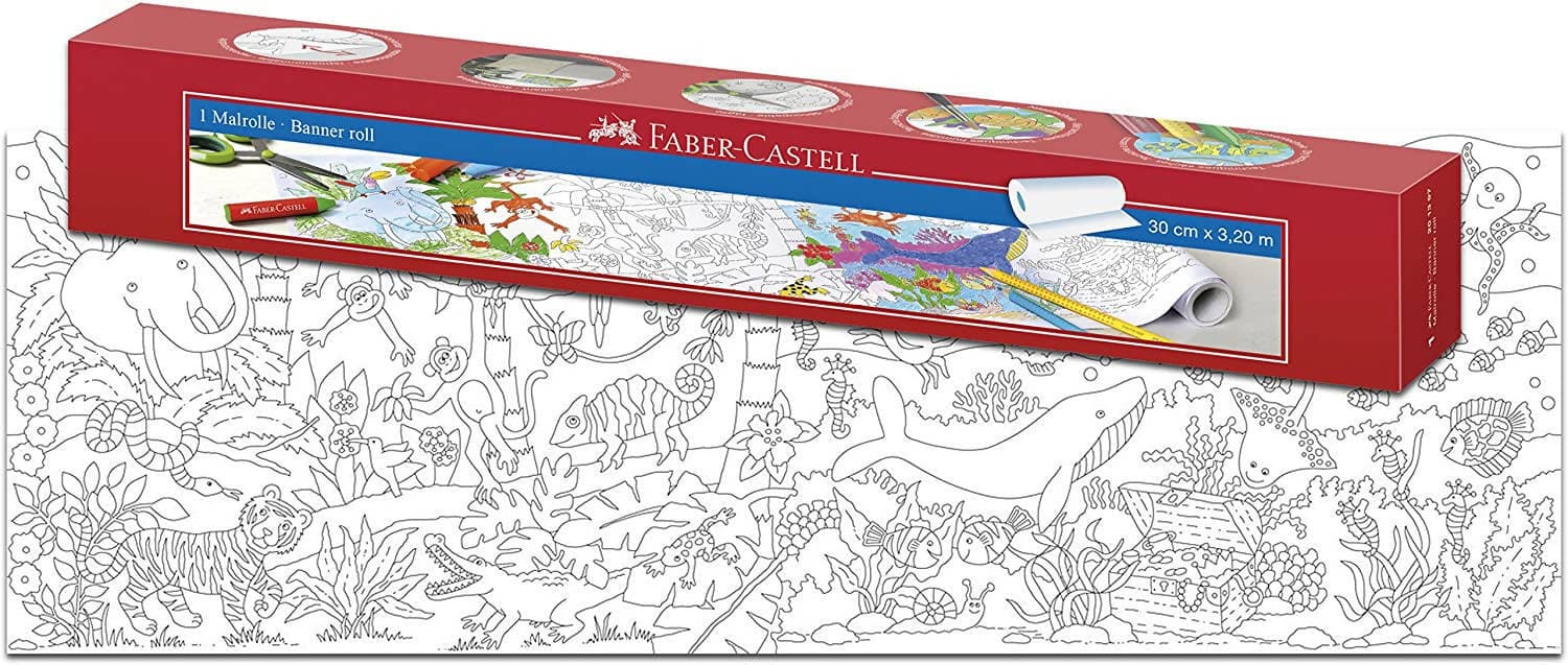 FABER CASTELL 201397 Rotolo Adesivo da Colorare, 3.2 mt in Blocchi e libri da disegno Cartoleria Soluzione - Milazzo, commercioVirtuoso.it