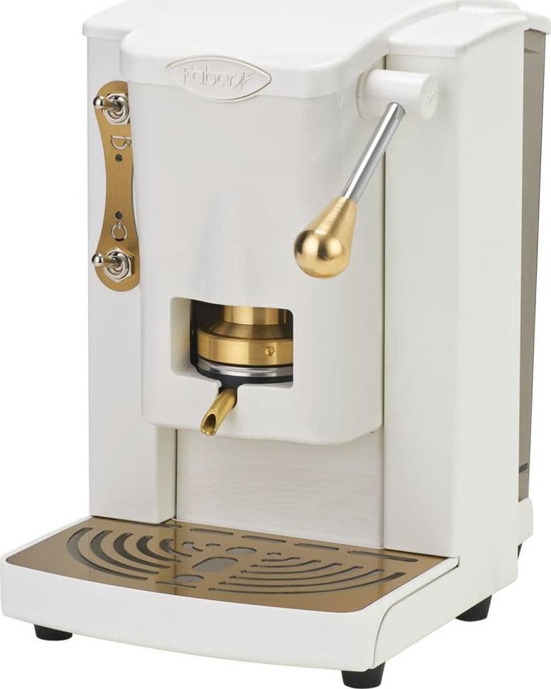 Faber new slot mini plast m.d.c. cialde 44mm bianco ottone ed. - NSMPBIABASOTT in Macchine da caffè tazza singola eWeki - Napoli, commercioVirtuoso.it
