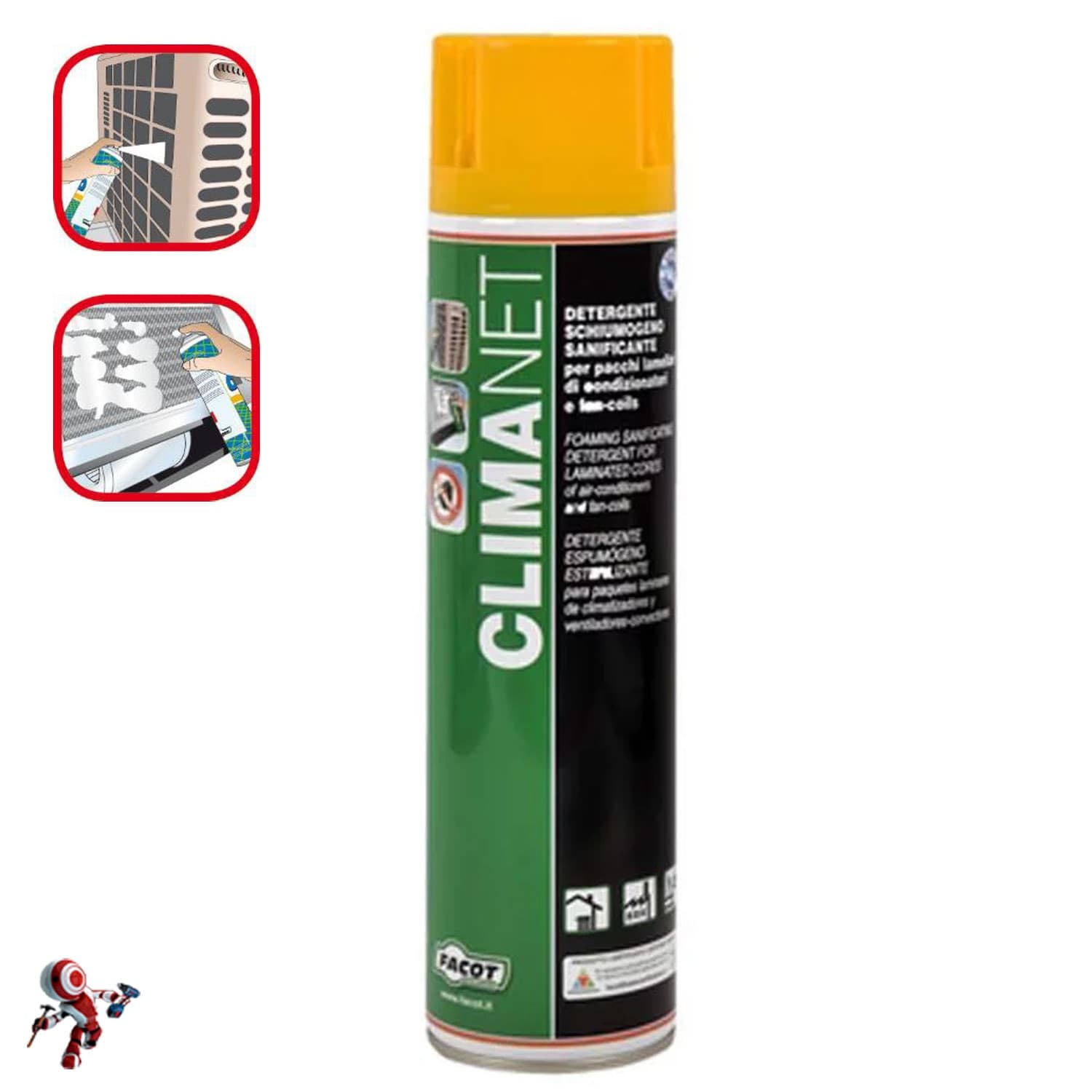 FACOT-CLIMANET-Detergente-Sanificatore-per-la-pulizia-delle-batterie-dei-Condizionatori-Climatizzatori-600ml