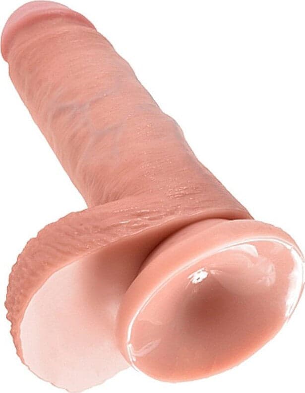 Fallo Realistico con Ventosa King Cock con Testicoli 17cm in PVC Color Carne non Vibrante Salute e cura della persona/Erotismo e contraccezione/Sex toys/Dildo/Dildo realistici Kondorama - Martinsicuro, Commerciovirtuoso.it