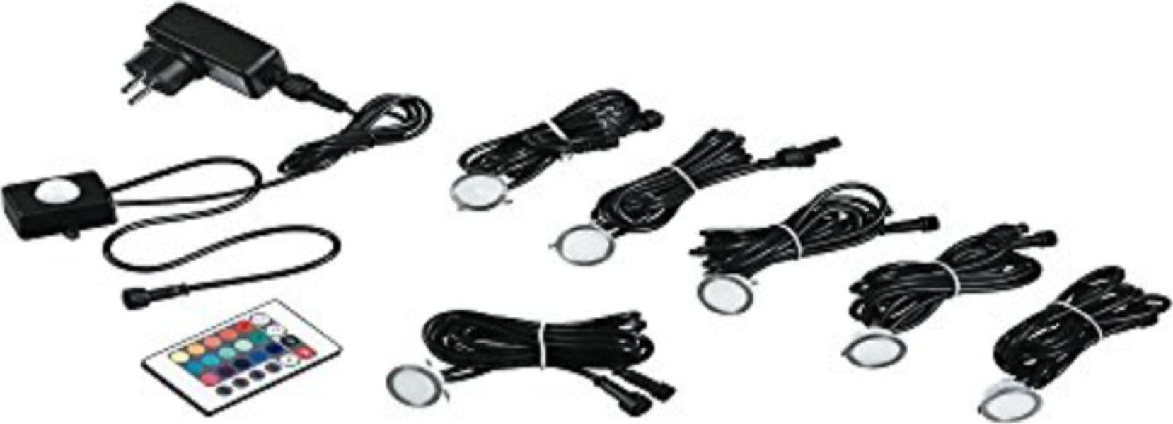 FANEUROPE---KIT-6-FARETTI-LED-SEGNAPASSO-DA-INCASSO---6X0,6W-IP67