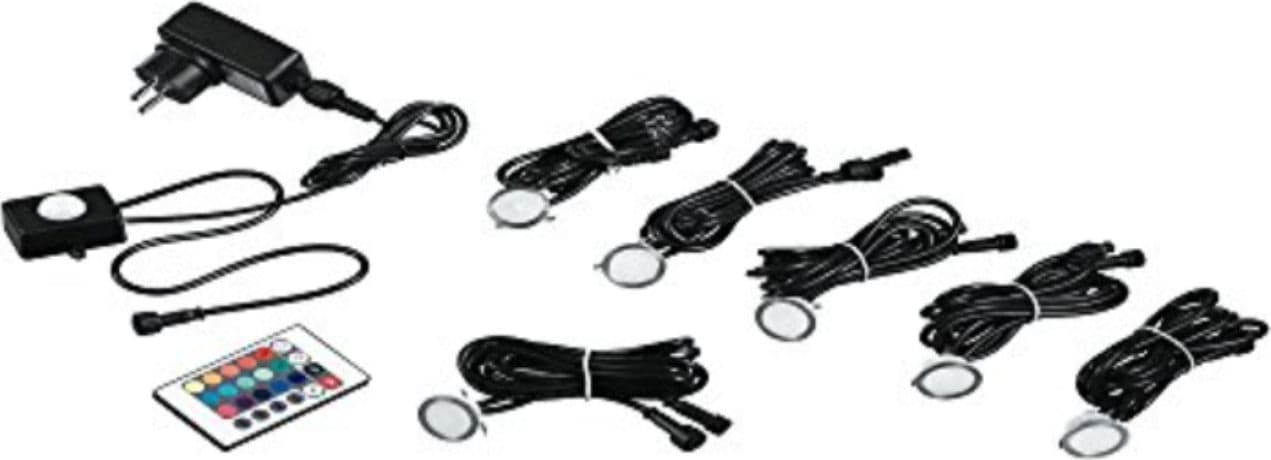 FANEUROPE---KIT-6-FARETTI-LED-SEGNAPASSO-DA-INCASSO---6X0,6W-IP67